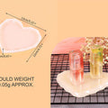 5" Diamond Cut Heart Coaster Mould