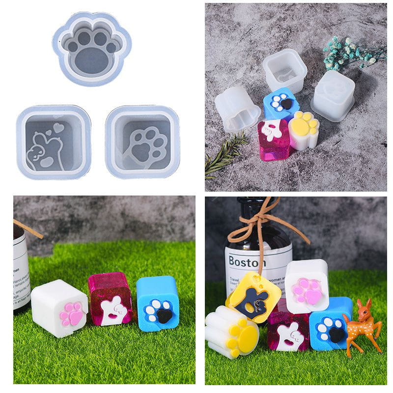 Cat Paw Square Seal Mould