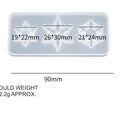 3 Cavity Snowflakes Pendant & Keychain Mould