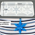 3 Cavity Snowflakes Pendant & Keychain Mould