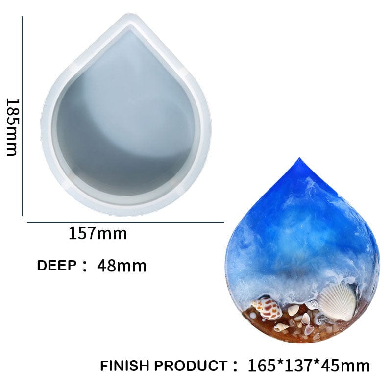 Drop Shape 48 Mm Deep Casting Mould