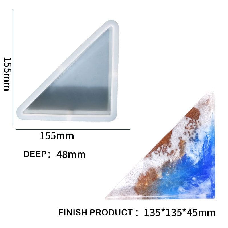 Triangle 48 Mm Deep Casting Bookend Mould