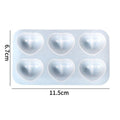 6 Cavity Plum Shape Heart Mould