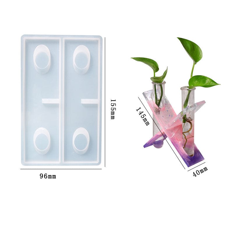 X Shaped Test Tube Planter Mould