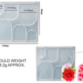 6 Cavity Small Arch Jewellery & Keychain Mould