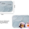 6 Cavity Round Jewellery & Keychain  Mould