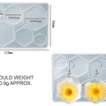 6 Cavity Hexagon Jewellery & Keychain Mould