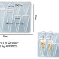 6 Cavity Triangle Jewellery & Keychain Mould