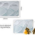 6 Cavity Plectrum Jewellery & Keychain Mould
