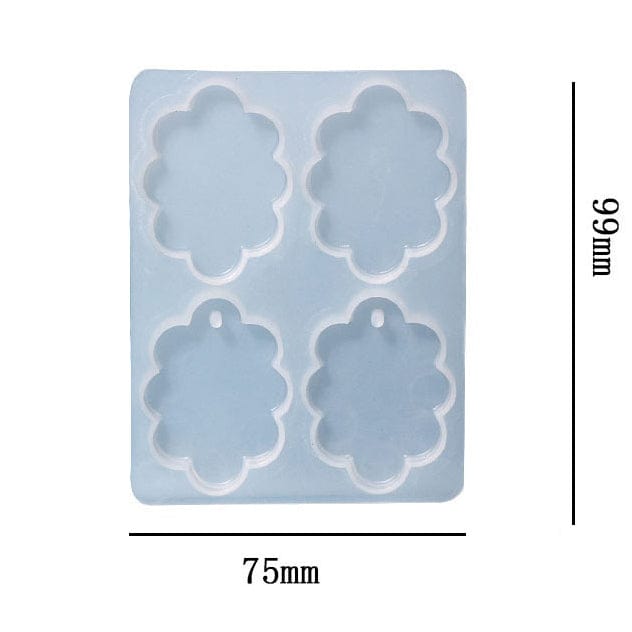 4 Cavity Oval Scalap Rakhi ,Lumba ,Jewellery & Clip Mould