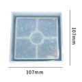 Holographic Square Trinklet Coaster Mould