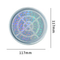 Holographic Big Round Trinklet Coaster Mould