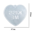 Heart Shaped With Kiss Me Writing Mould