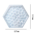 Hexagon Mosaic Texture Coaster Mould