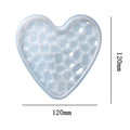 Heart Shaped Mosaic Texture Coaster Mould
