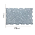 7.5" X 12" Rectangle Agate Mosaic Texture Tray Mould