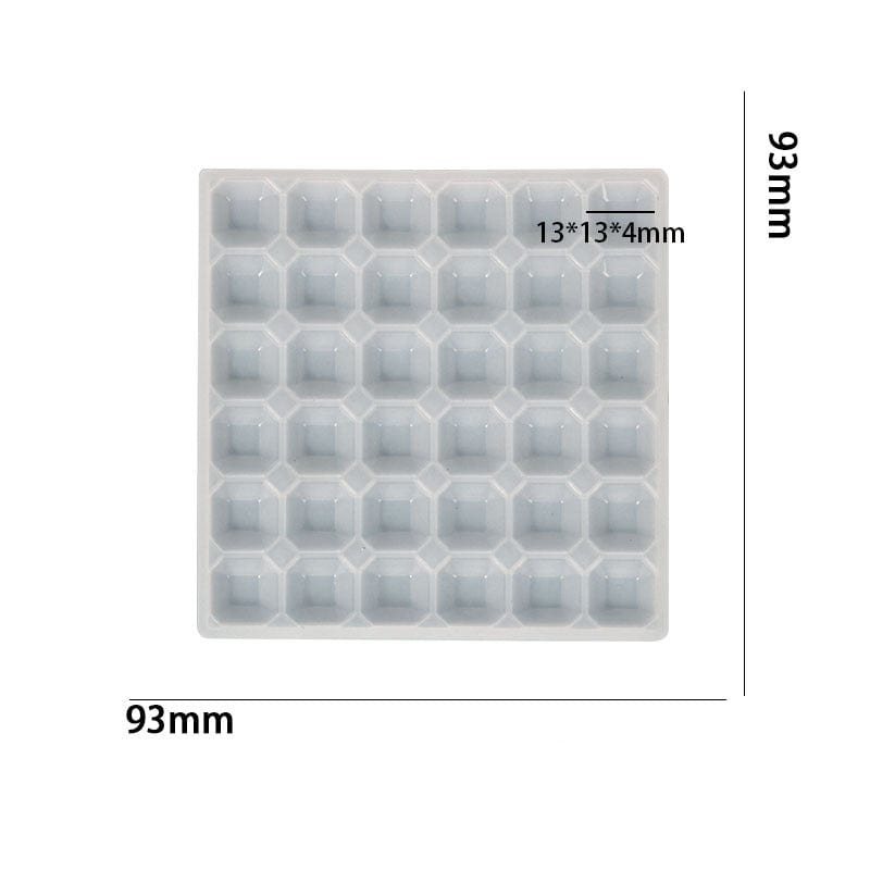 36 Cavity Octagon Diamond Mosaic Mould For Recasting & Lippan Art