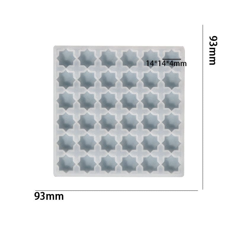 36 Cavity 8 Corner Mosaic Mould For Recasting & Lippan Art