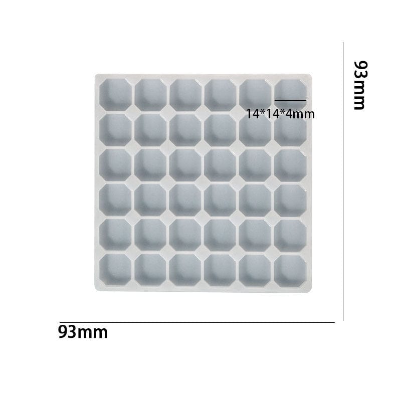 36 Cavity Octogan Mosaic Mould For Recasting & Lippan Art