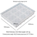 Rectangle Puzzle Design Storage Tray Mould