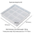 Square Wave Design Storage Tray Mould