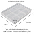 Rectangle Checkered (Katli) Design Storage Tray Mould