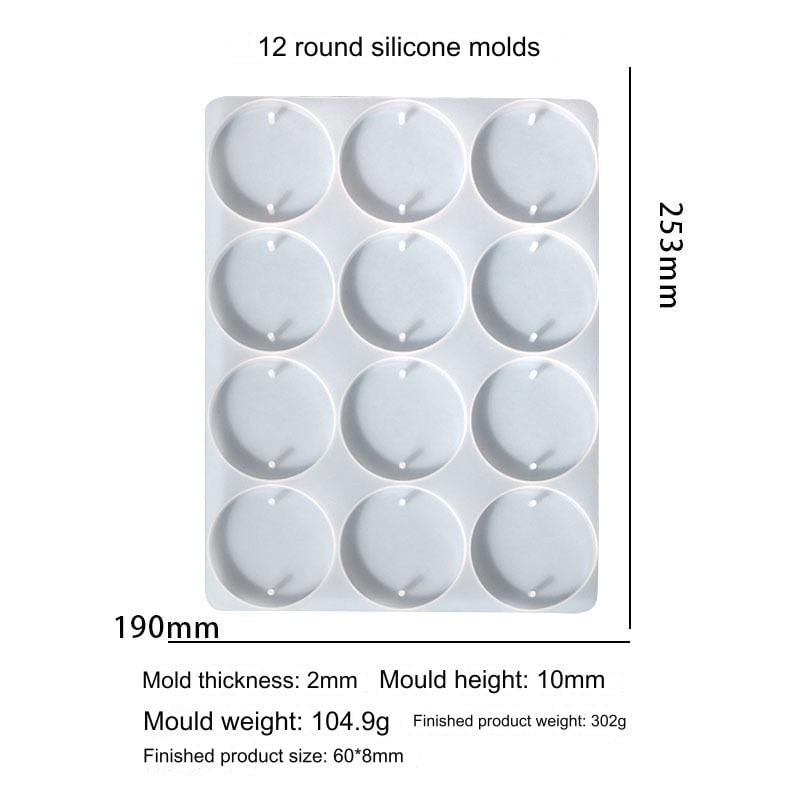 12 Cavity Rakhi Silicon Mould