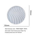 Round Wavy Textured Coaster Mould