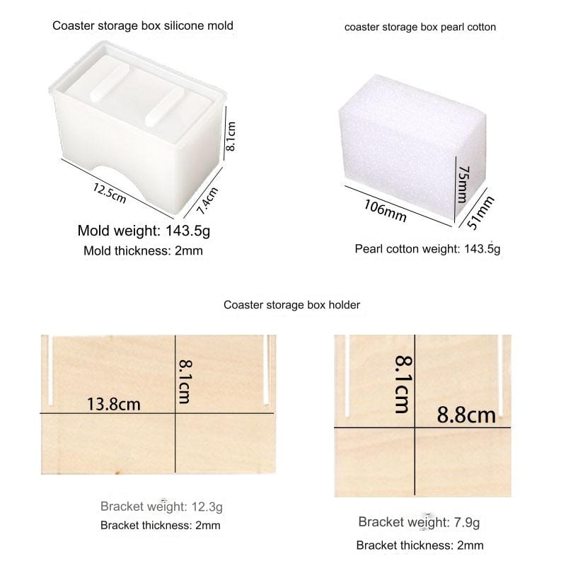 Rectangle Shape Coaster Stand Mould