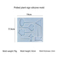 6 Cavity Sign Board & Cake Topper Mould