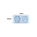 2 Cavity Paw Keychain ,Pendant & Clip Mould