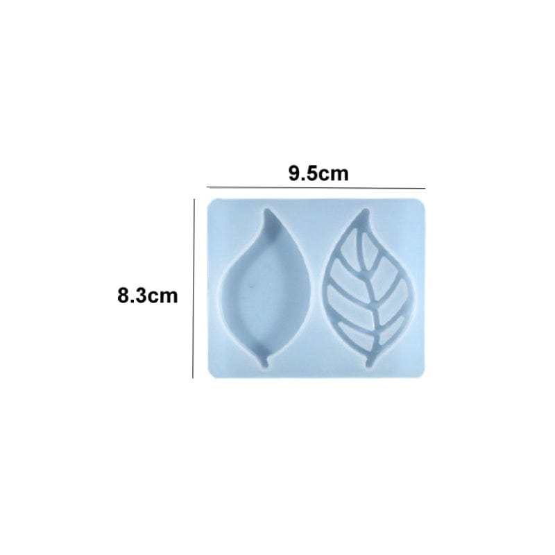 2 Cavity Leaf  Keychain ,Pendant & Clip Mould