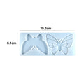 2 Cavity Butterfly Keychain ,Pendant & Clip Mould