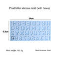 Pixel Font Alphabet Abcd With Hole Mould