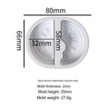 2 Cavity Watermelon Slice Soap & Candle Mould