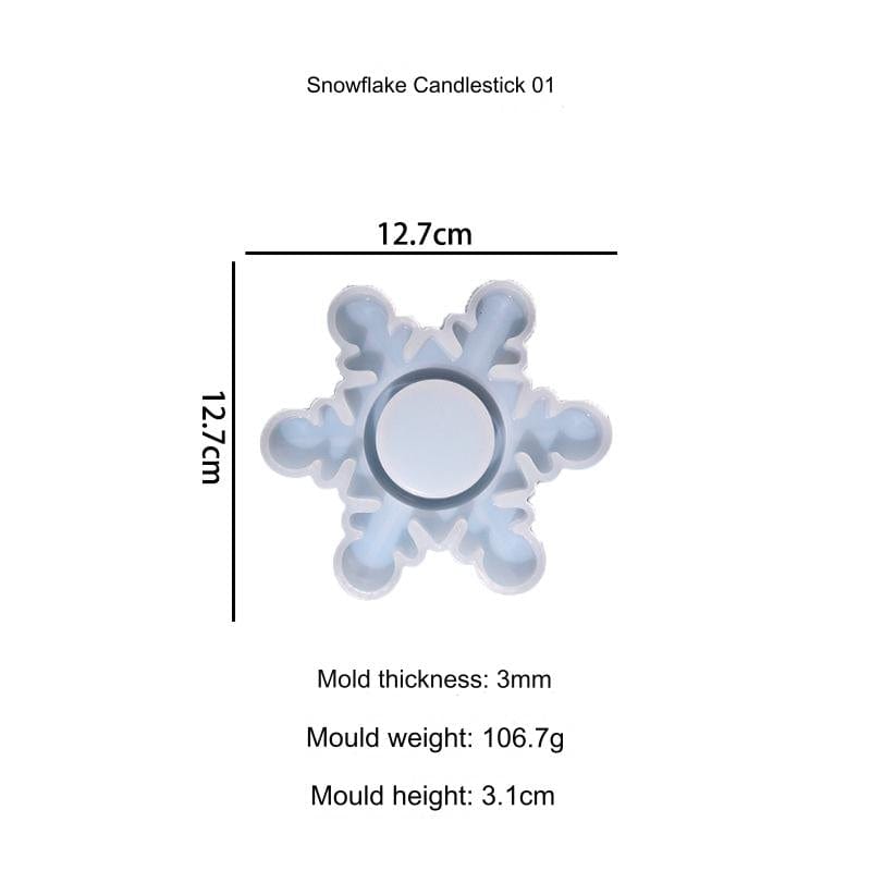 Snowflakes Tea Light Holder 01