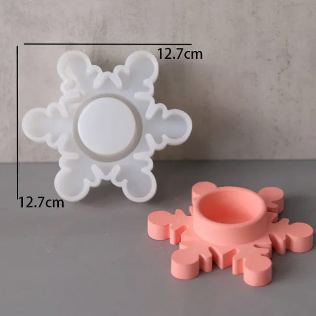 Snowflakes Tea Light Holder 01
