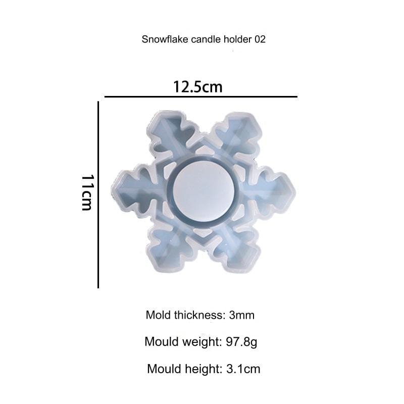 Snowflakes Tea Light Holder 02