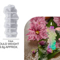 4 Leaf Flower Candle Mould