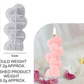 5 Striped Love Candle Mould