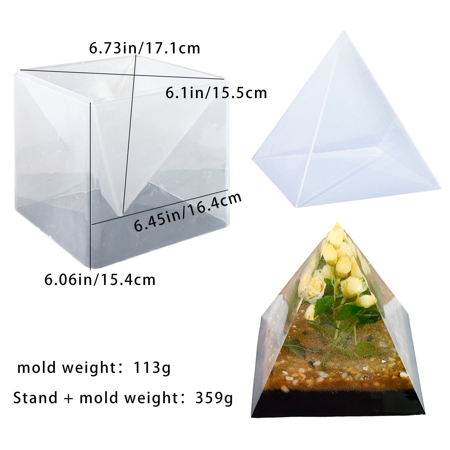 6" Pyramid Mould