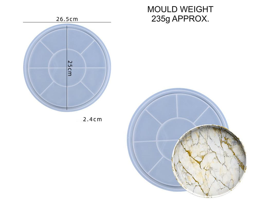 10" Round Trinklet Tray Mould