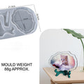 Oval Agate Photo Frame & Stand Mould