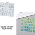Big Alphabet & Number Both Side Hole Keychain Mould