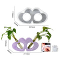 Double Heart Test Tube Planter Mould