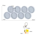 8 Cavity 50mm Round Mould