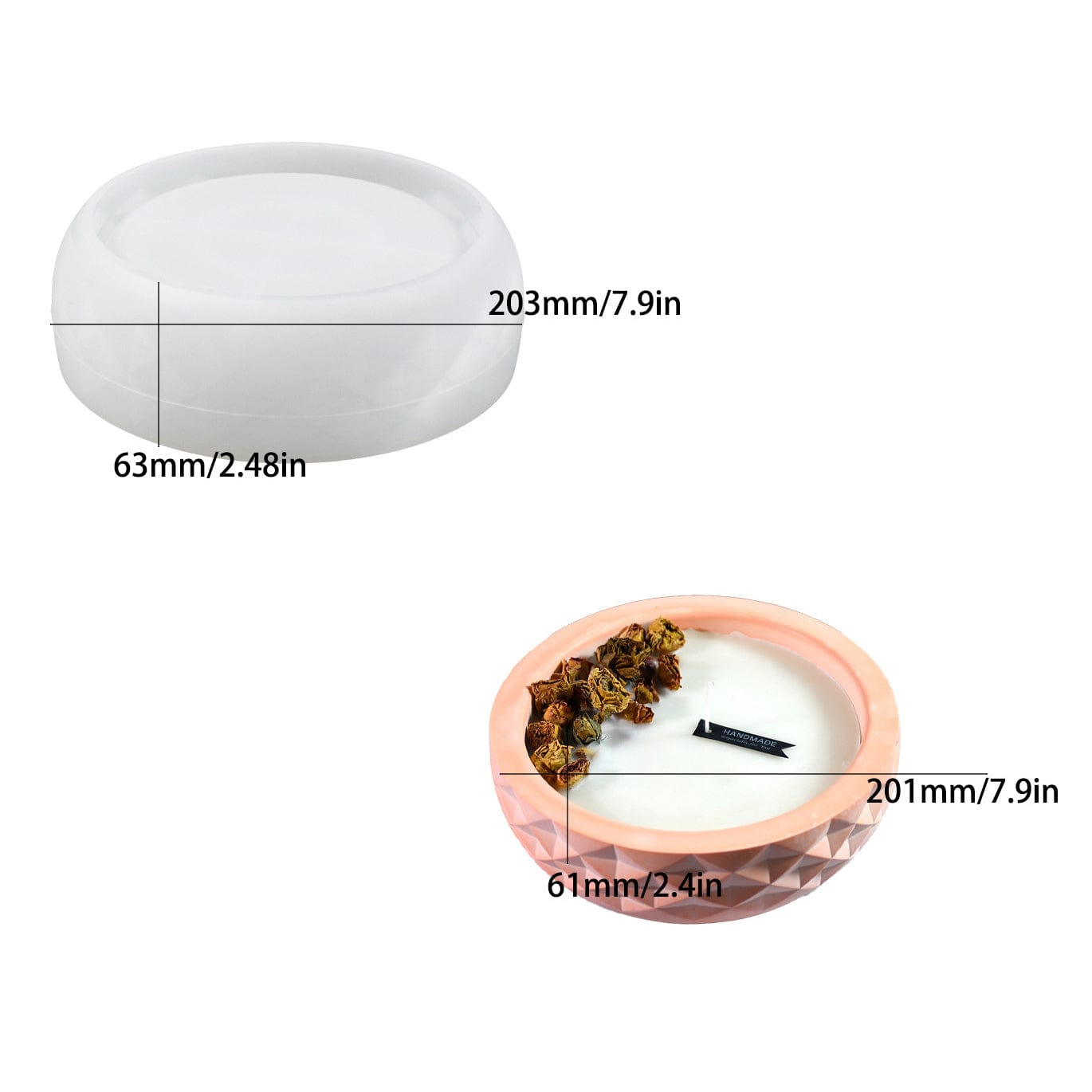 Diamond Pattern Home Vessel Mould
