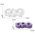 3 Hole Heart Candle Holder Mould