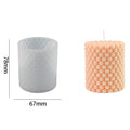 Cylindrical Beads Bubble Candle Mould