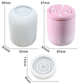 Round Candle Jar with Lids Mould